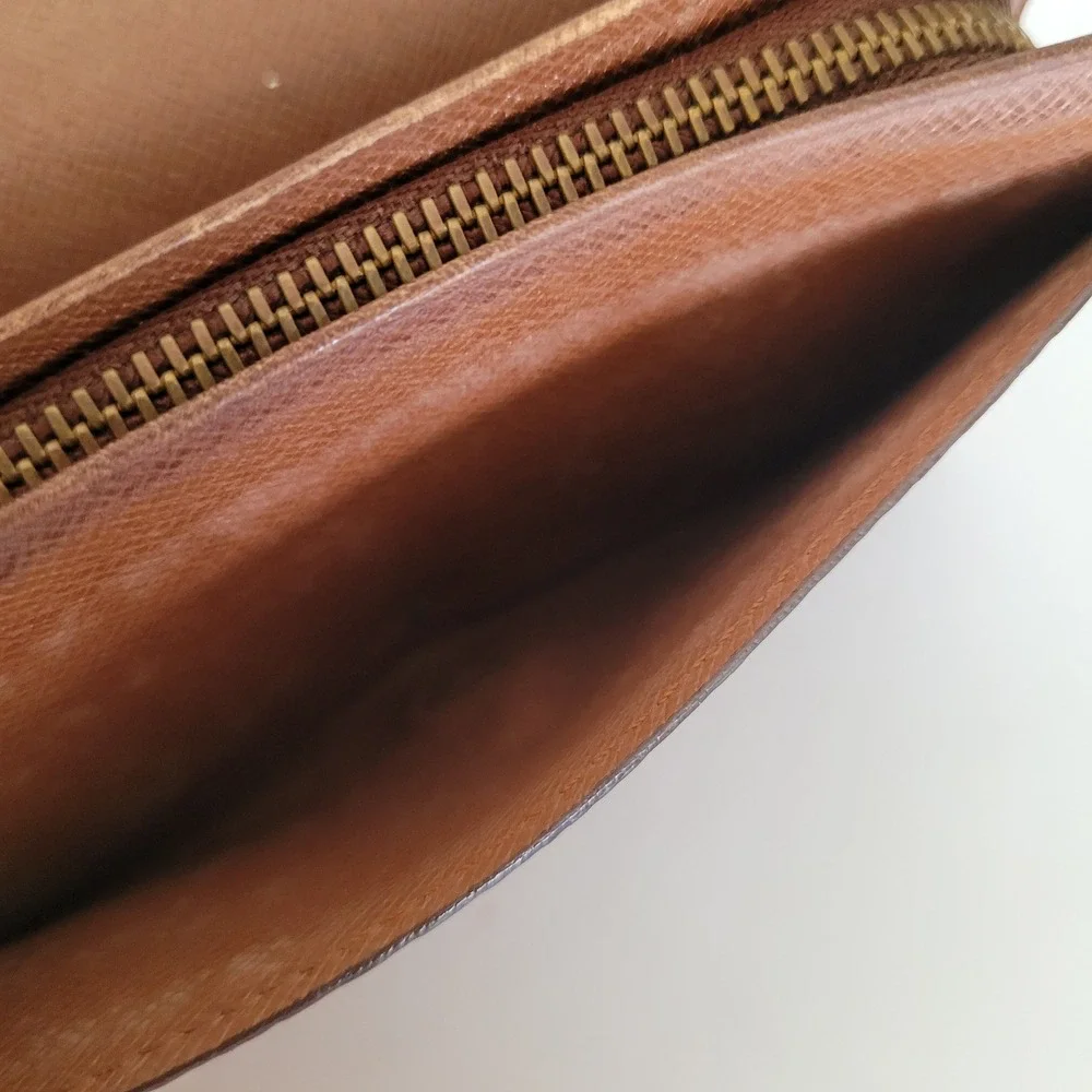 Louis Vuitton Monogram Canvas Portefeuille Tresor Etui Wallet Brown Vintage - Picture 10 of 15